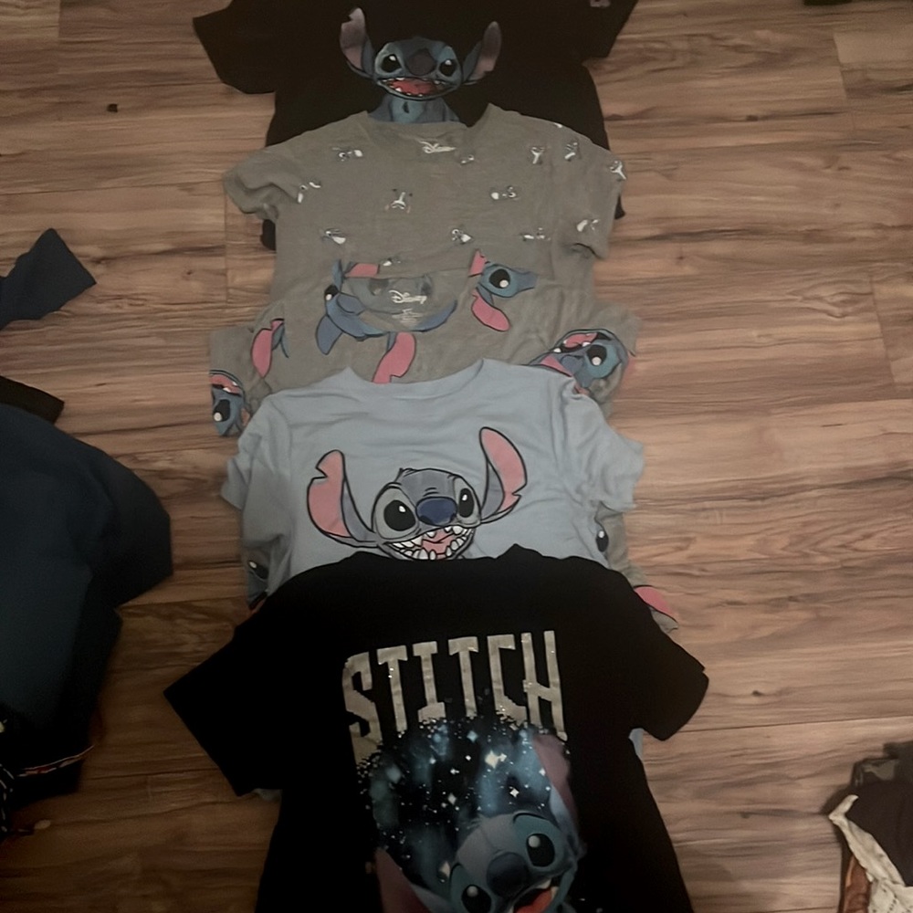 5 large stitch shirts